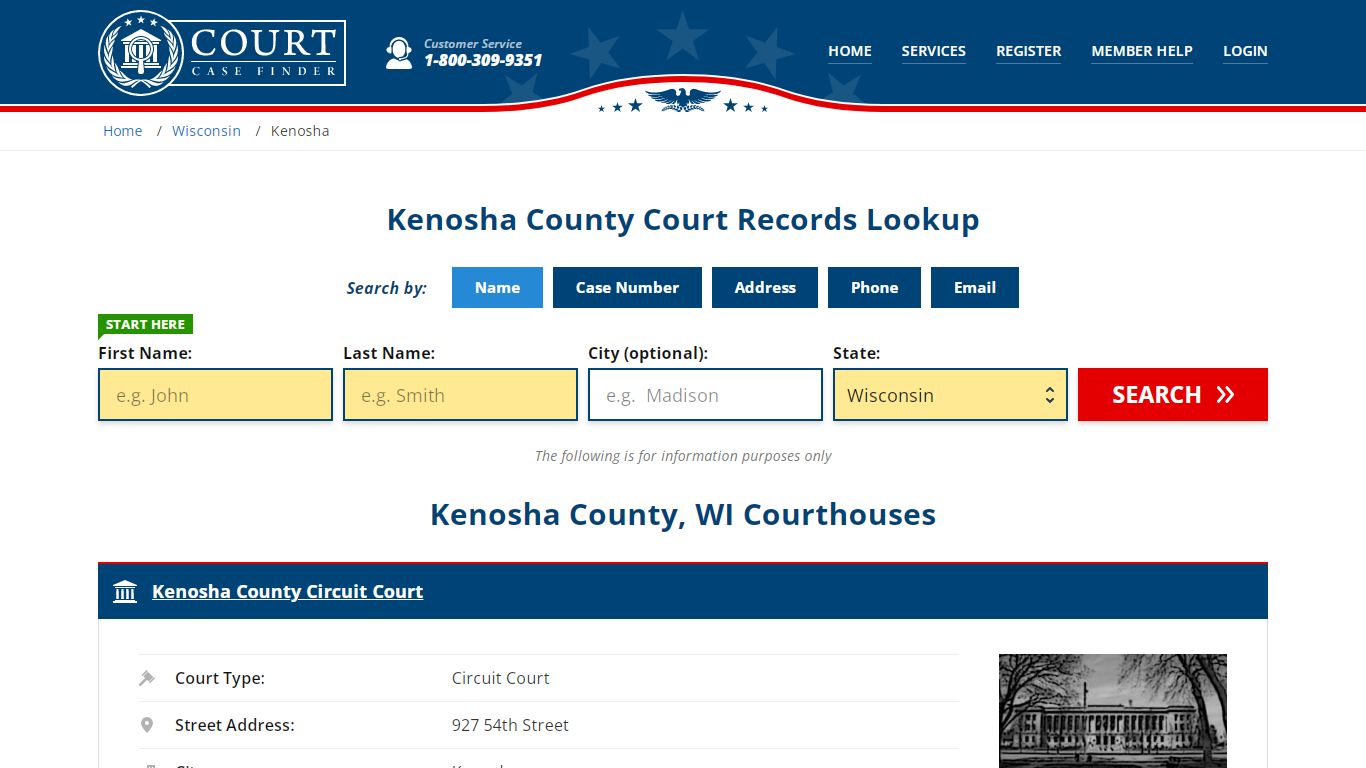 Kenosha County Court Records | WI Case Lookup
